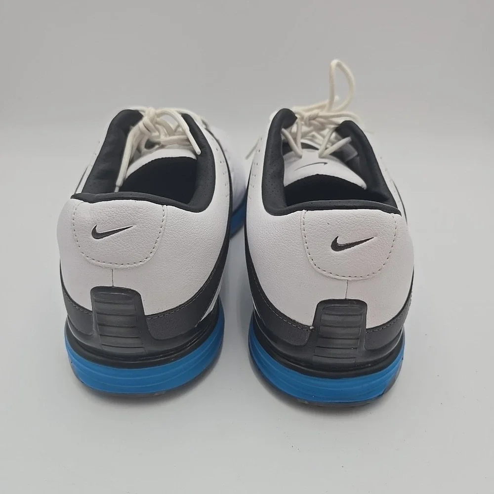 Nike Lunar Prevail Golf Shoes White Blue 483838-101 Mens US 10‎